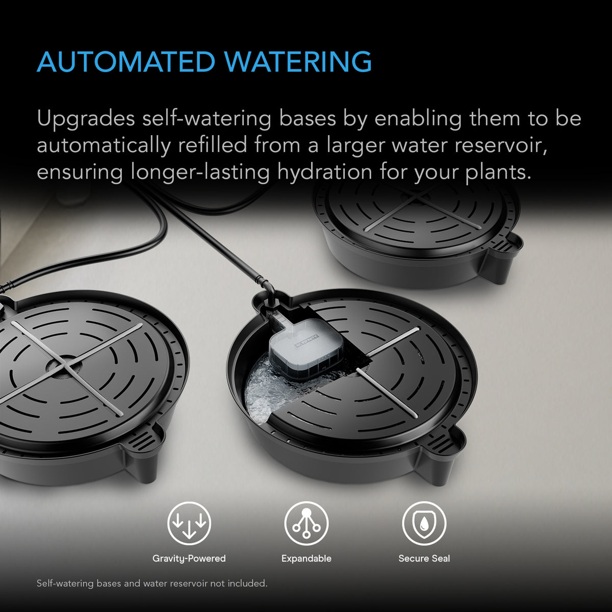 AC Infinity Auto-Fill-Ventilset – Infografik Automated Watering