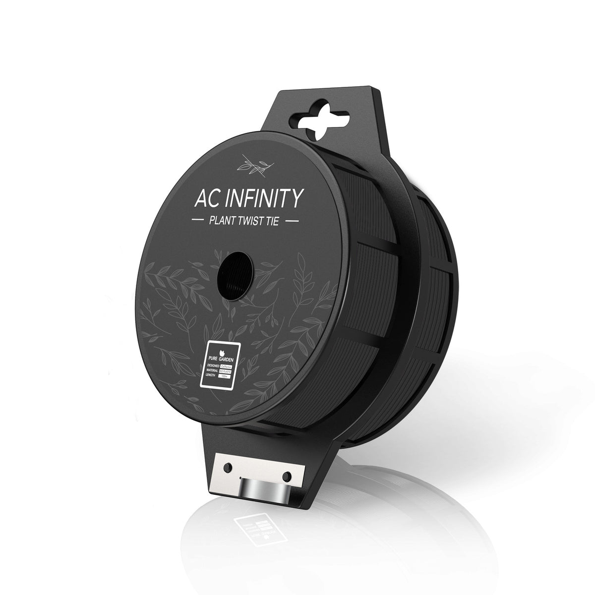 AC Infinity Bindedraht mit Schneider – 100 m, anthrazit-schwarz