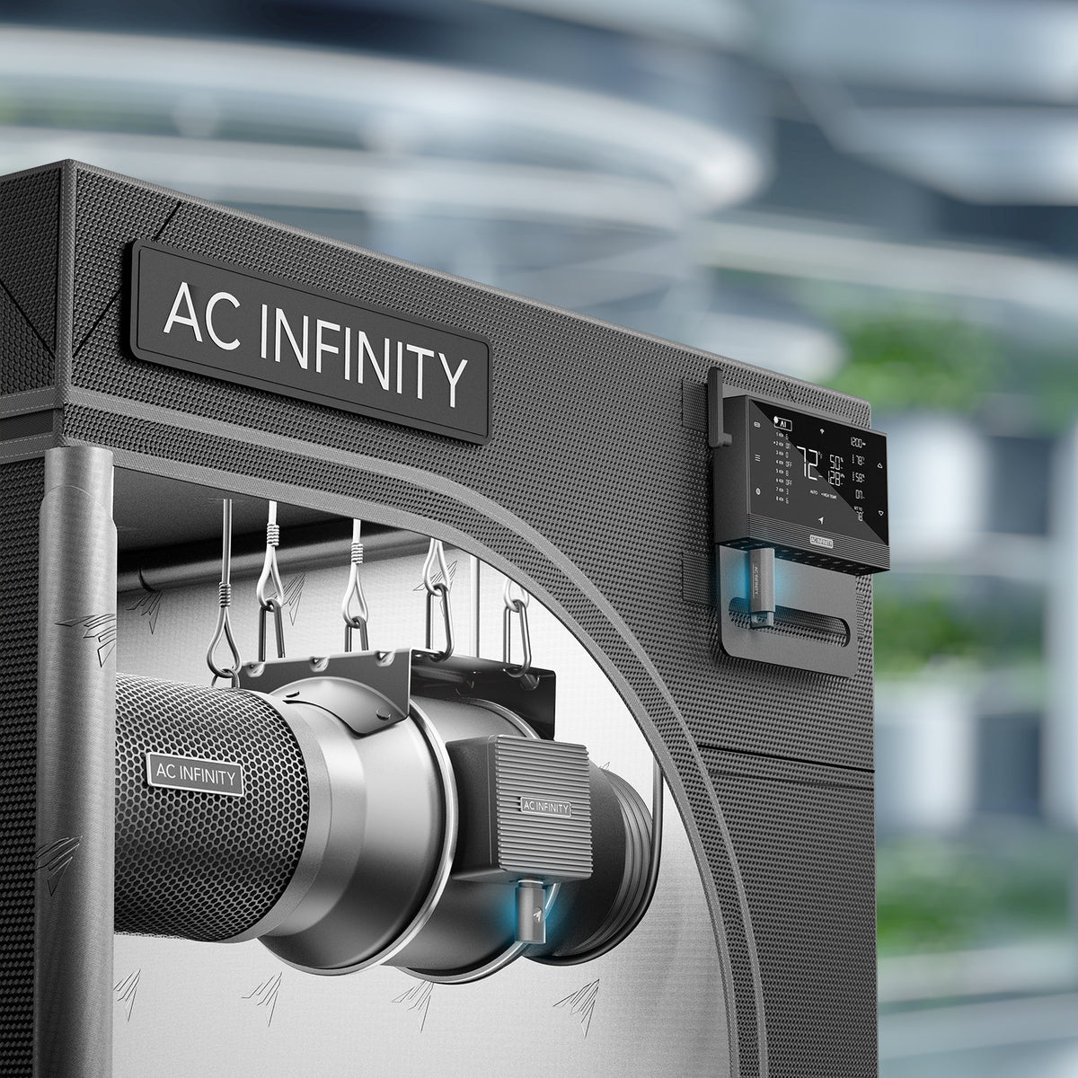 AC Infinity UIS Sender und Empfänger – Anwendungsbeispiel