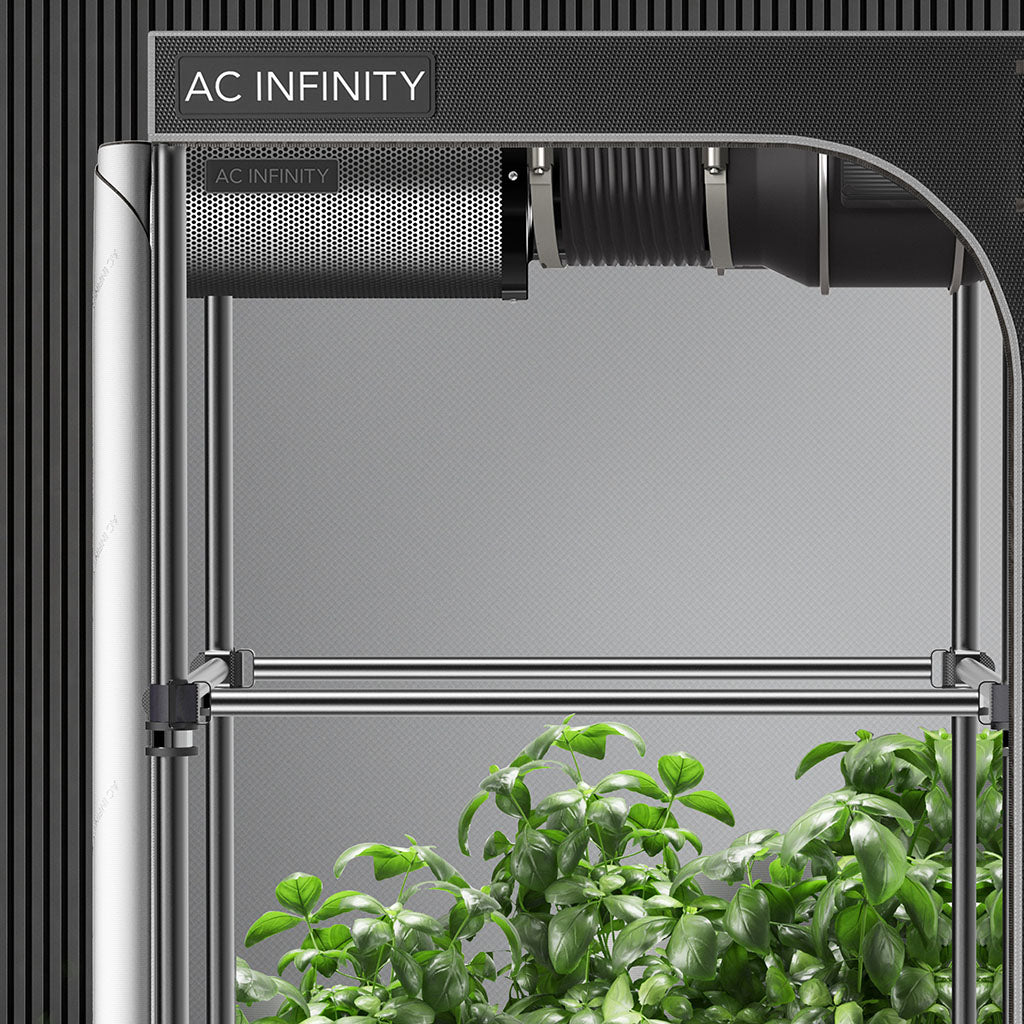 AC Infinity Montagestangen – Anwendung im Growzelt