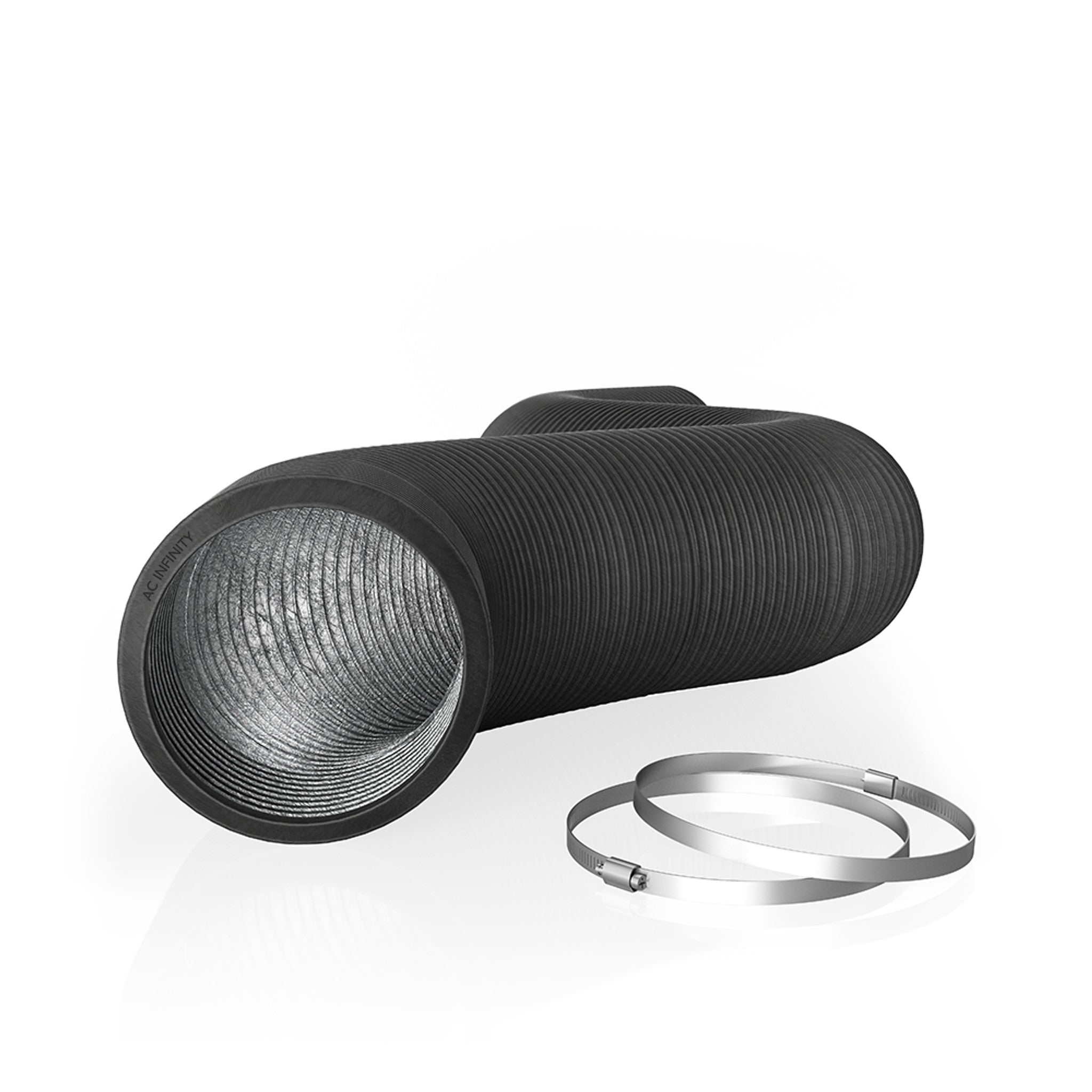 AC Infinity Luftschlauch 200 mm mit zwei Edelstahl-Rohrschellen