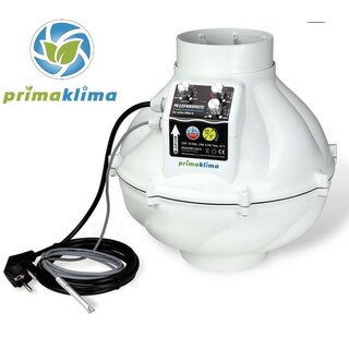 Prima Klima EC Silenced Fan Whisperblower Temp. Controlled 800m³/h 125mm