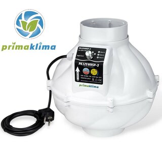 Prima Klima Silenced Fan Whisperblower 3 Speed max.530m³/h 125mm