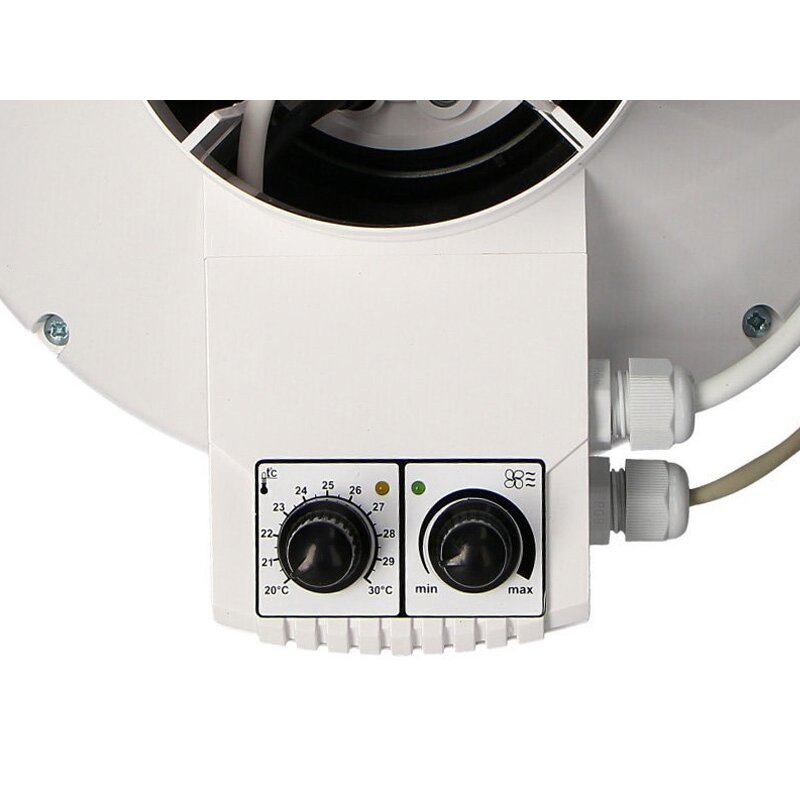 Taifun Temp/Speed Controlled Radialventilator 125mm 355m³/h