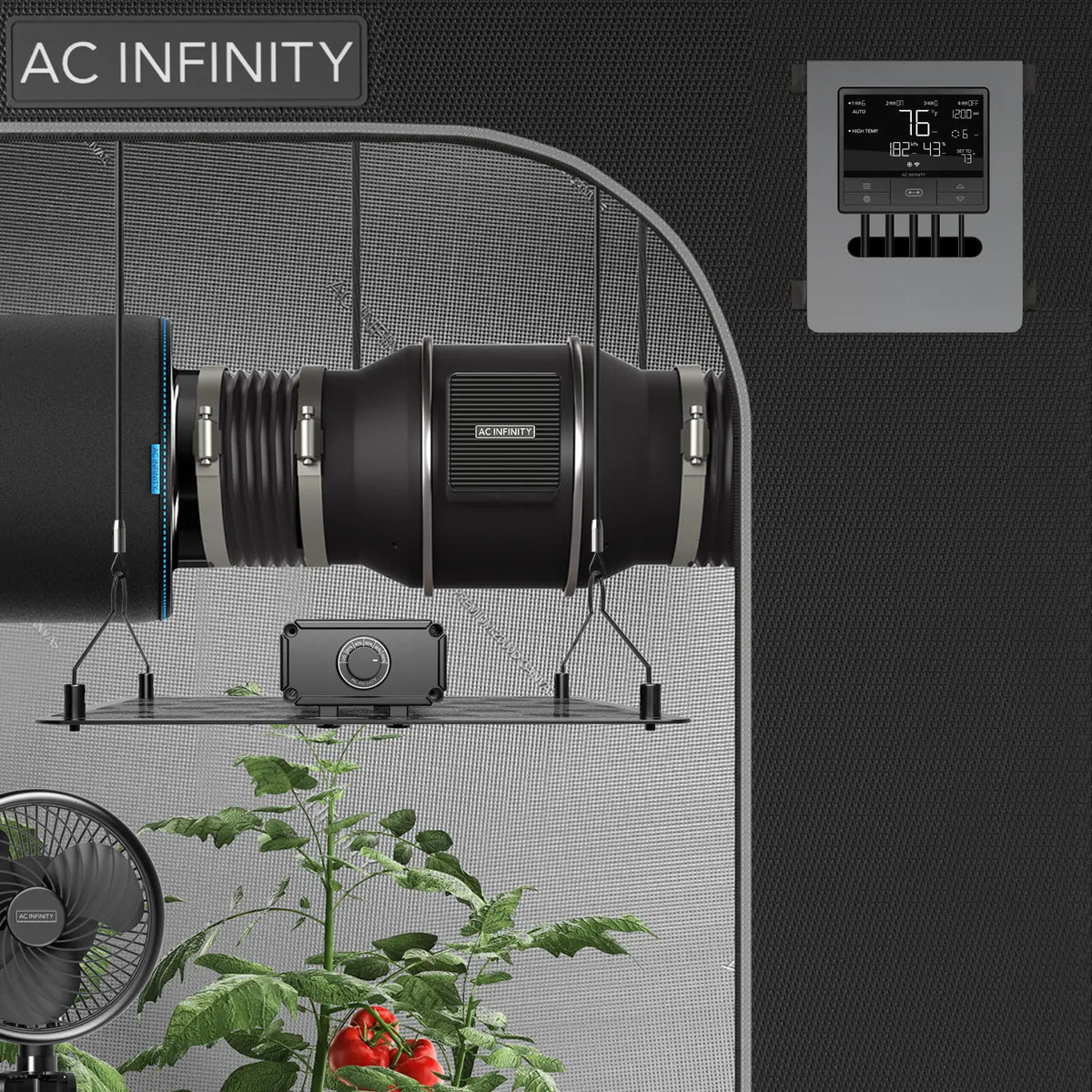 AC Infinity CLOUDLINE T8 – Anwendungsbeispiel