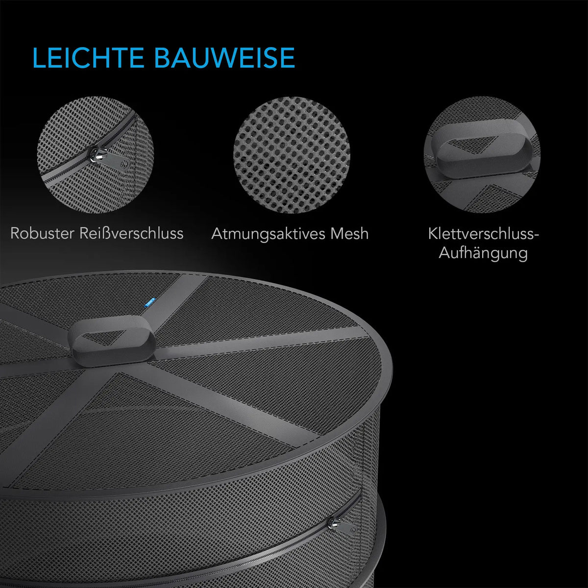 AC Infinity Trockengestell – Infografik Leichte Bauweise