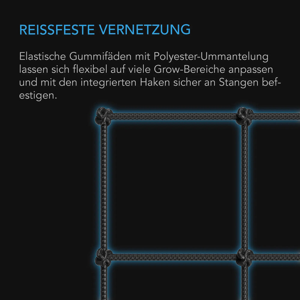 AC Infinity Grow-Zelt-Gitternetz – Infografik Reißfeste Vernetzung