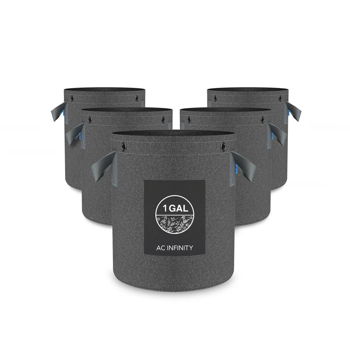 AC Infinity Stofftöpfe – 3,8 Liter, Ø 17,8 × 20,3 cm, 5er-Pack