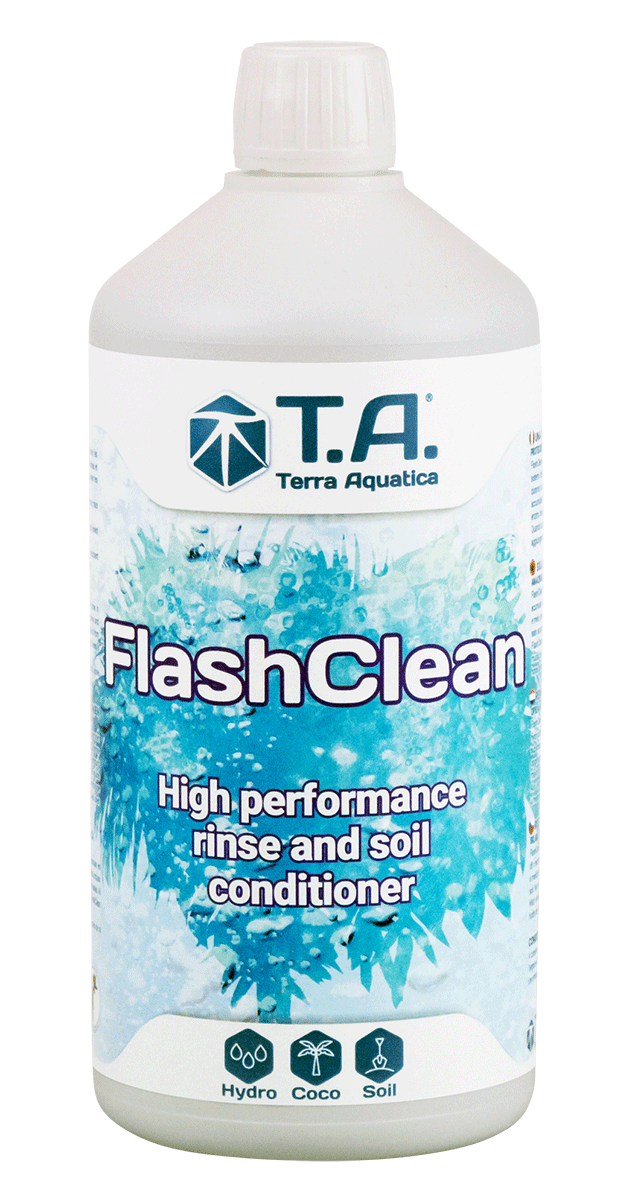 Terra Aquatica FlashClean – Herstellerabbildung der Produktflasche