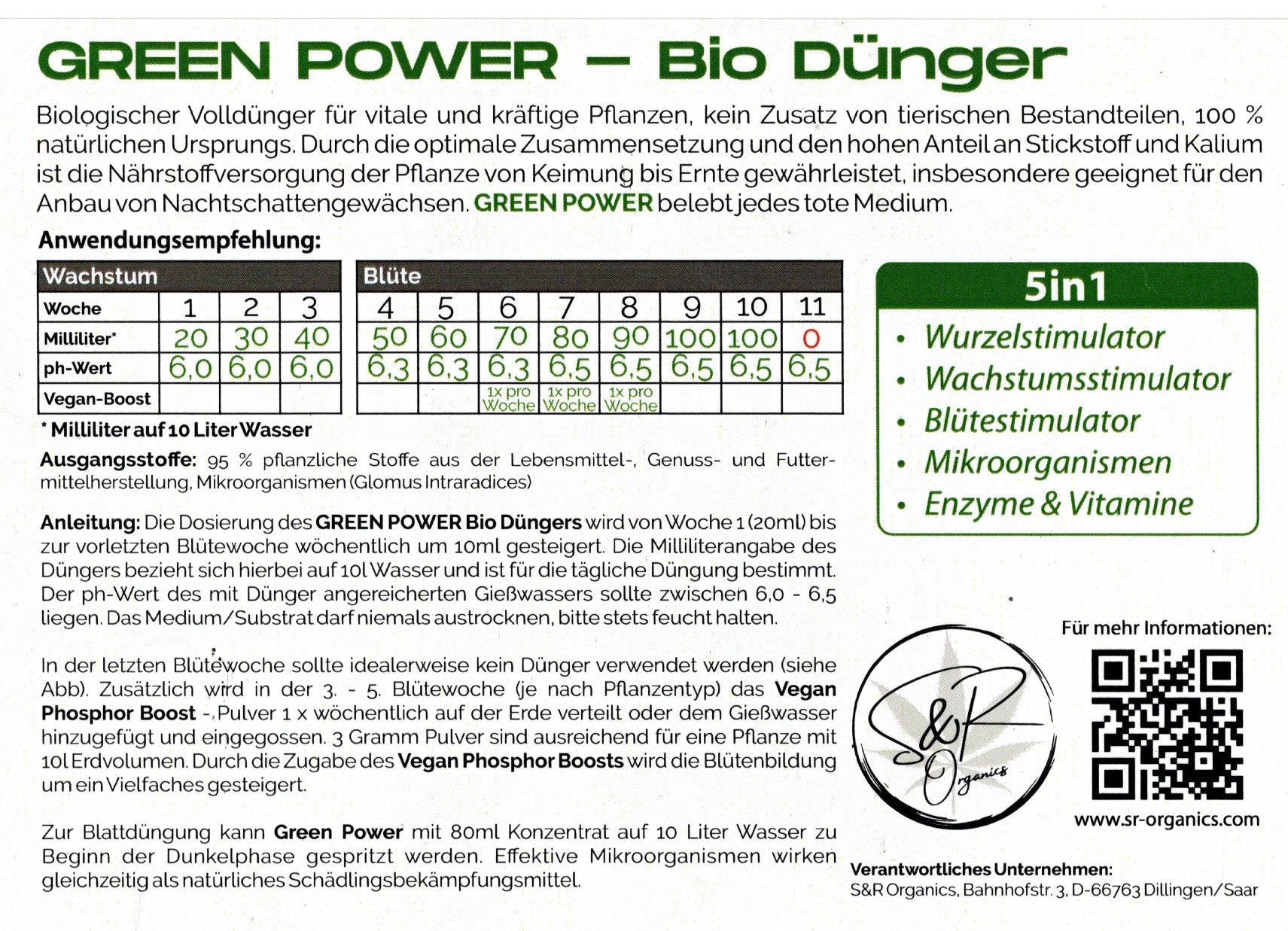 Green Power 5 in 1 Dünger