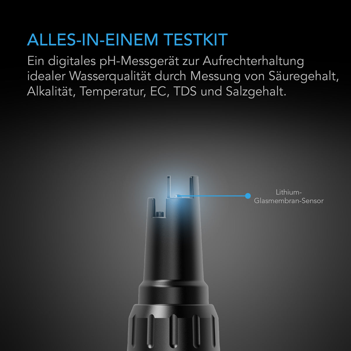 AC Infinity Hydroponic Meter PRO – Infografik Alles-in-einem Testkit