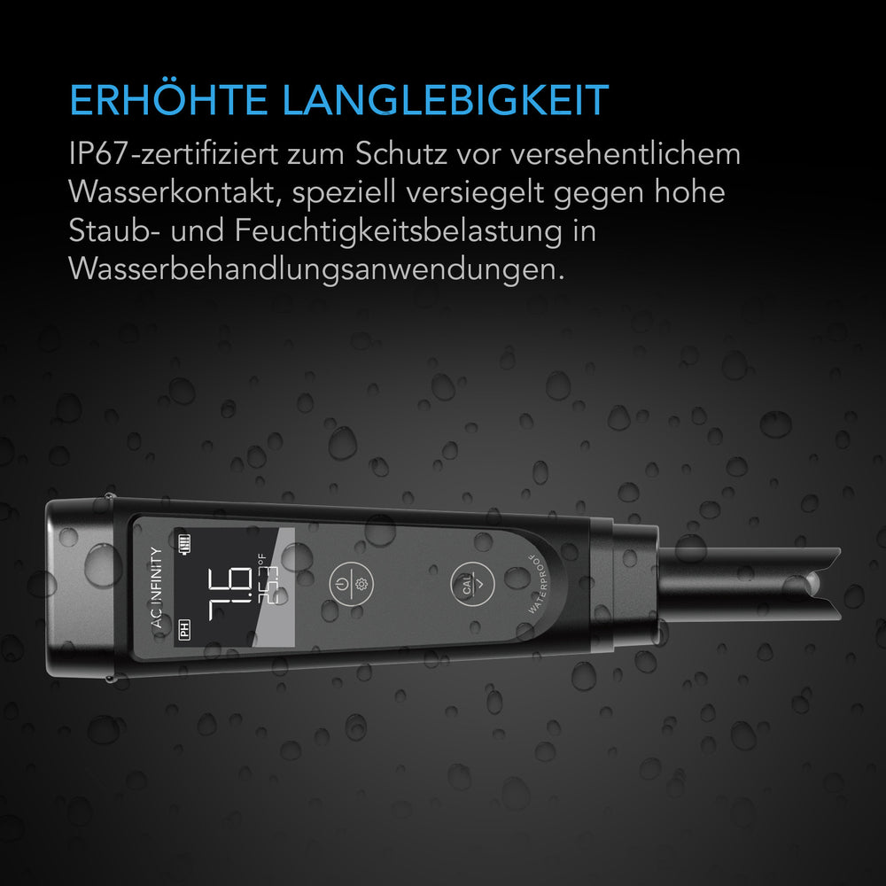 AC Infinity Hydroponic Meter PRO – Infografik Erhöhte Langlebigkeit