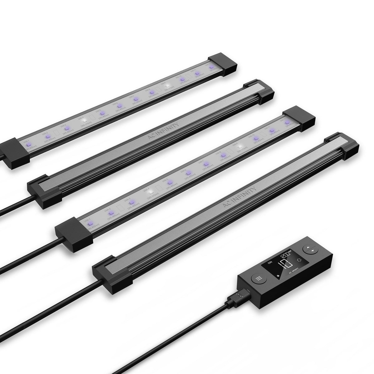 AC Infinity IONBEAM U4 – UVA-LED-Leisten 28 cm, 4er-Set