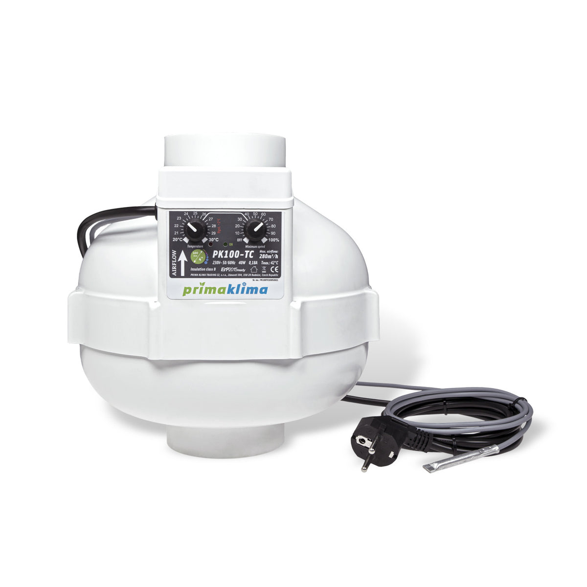 Prima Klima Rohrventilator PK100-TC
