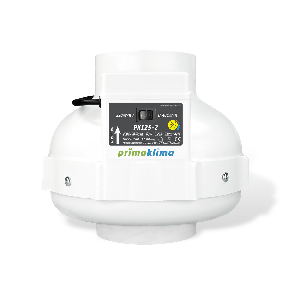 Prima Klima Rohrventilator PK125-2
