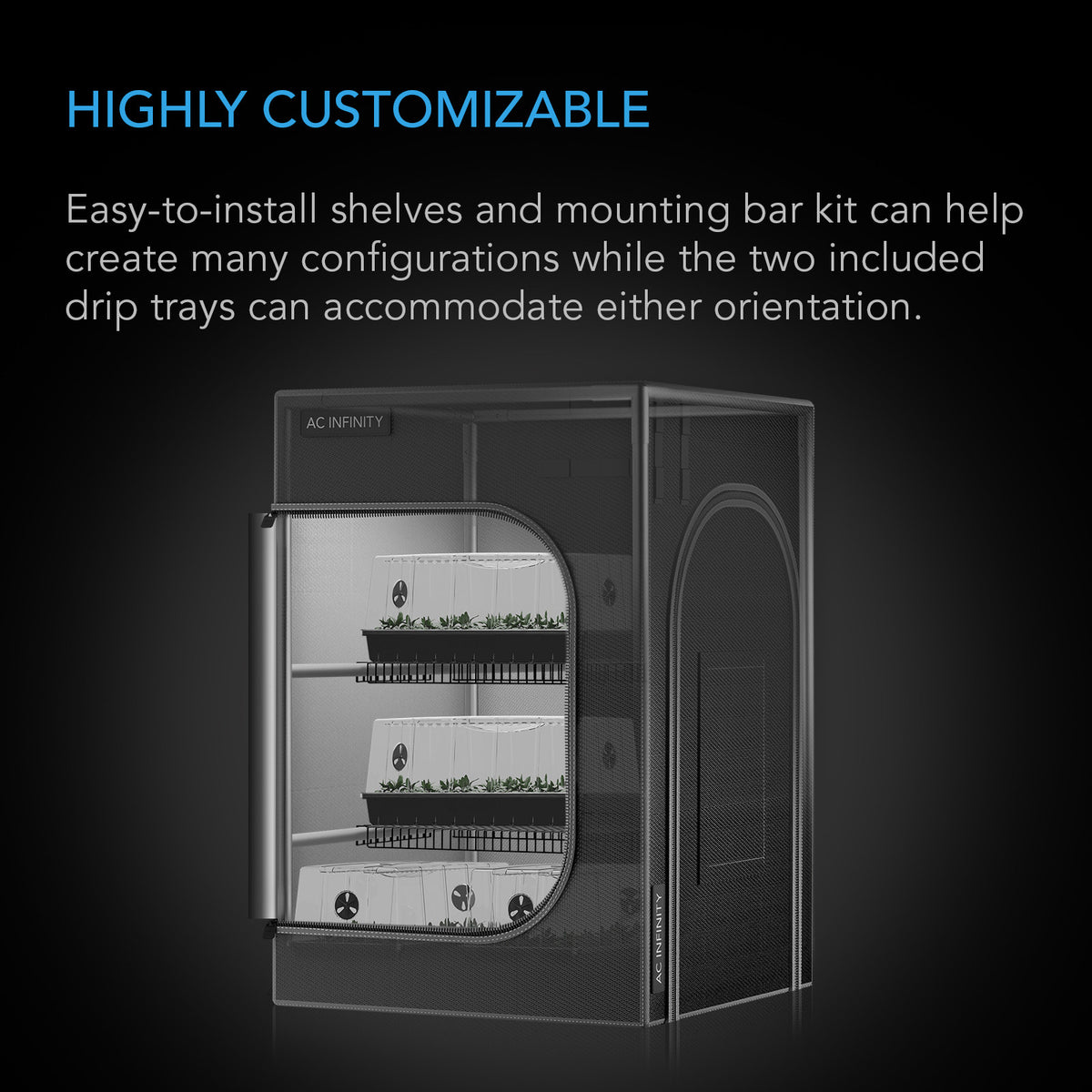 AC Infinity CLOUDLAB 322K – Infografik Highly Customizable