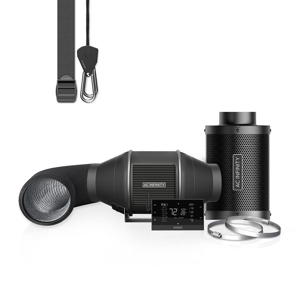 AC Infinity Luftfilter-Set PRO 100 mm mit Controller AI+