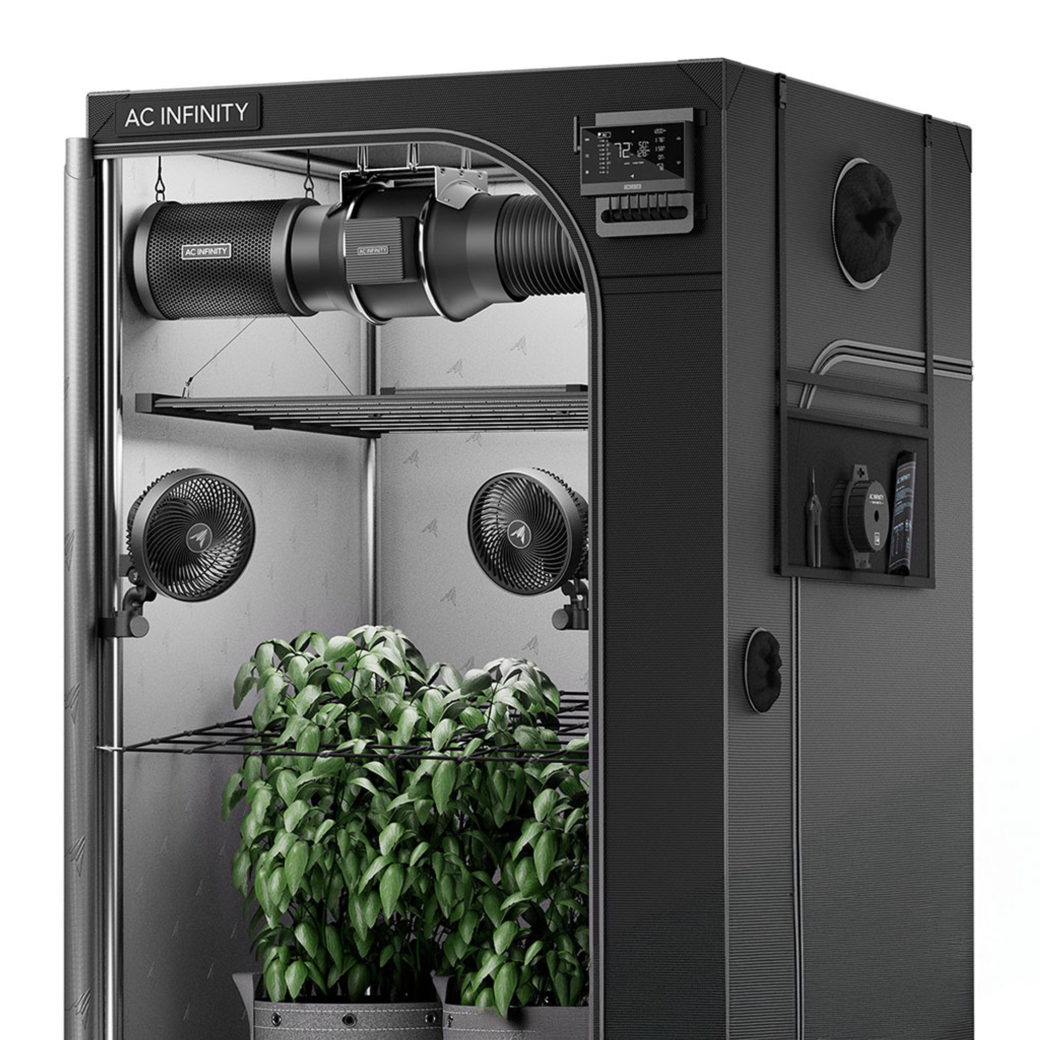 AC Infinity Advance Grow Zelt-System PRO C44, 120 x 120 x 200 cm