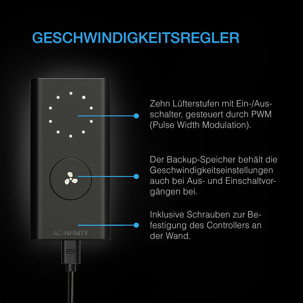 AC Infinity CLOUDLINE S4 – Geschwindigkeitsregler