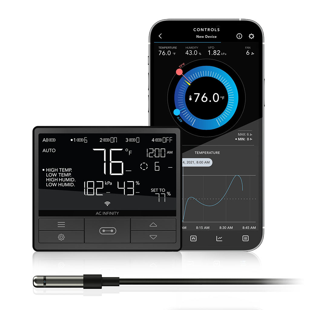 AC Infinity CONTROLLER 69 PRO mit Sensor und App