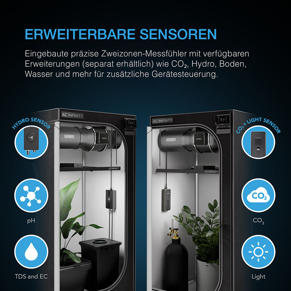 Erweiterbare Sensorplattform des AC Infinity Controller AI+