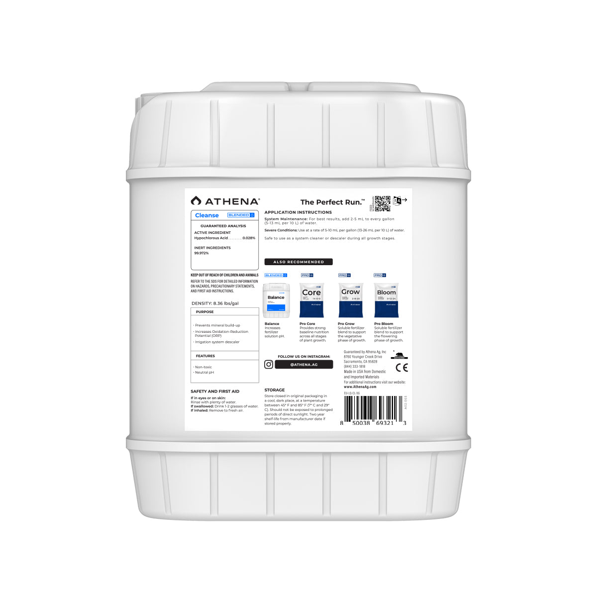 Athena Cleanse – 18,95 l – Detailansicht 2