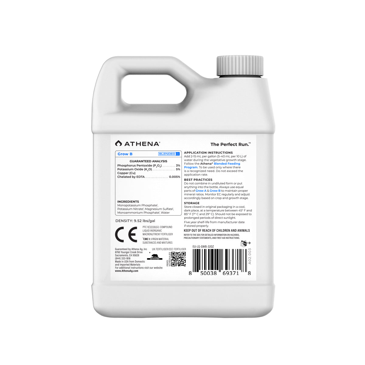 Athena Grow B – 946 ml – Detailansicht 2