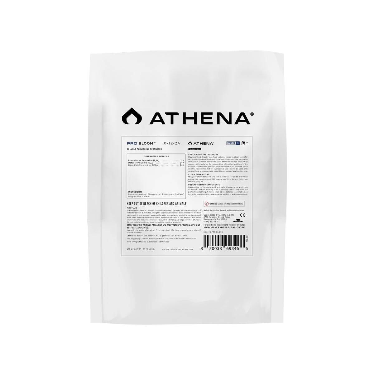 Athena Pro Bloom – 11,34 kg Beutel – Detailansicht 2