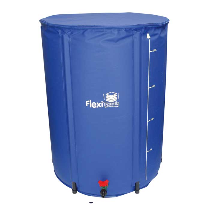 AutoPot FlexiTank 225 Liter, blau, mit rotem Hahn