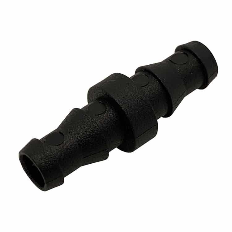 AutoPot gerader Verbinder für 9-mm-Schlauch in Schwarz