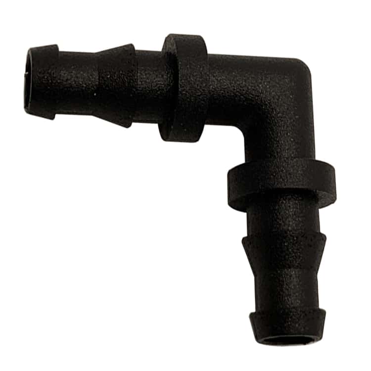 AutoPot Winkelverbinder für 9-mm-Schlauch in Schwarz