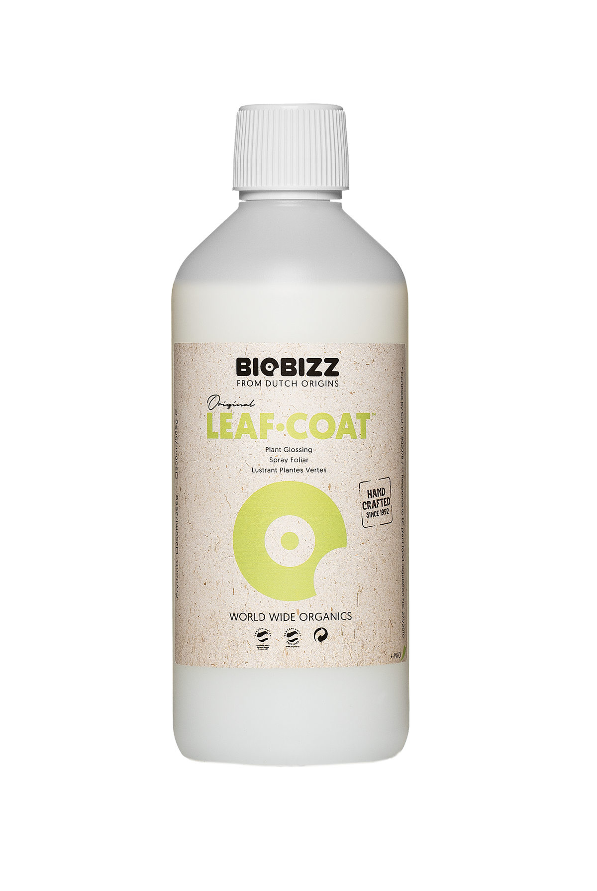 BioBizz Leaf Coat 500 ml Nachfüllflasche ohne Sprühkopf