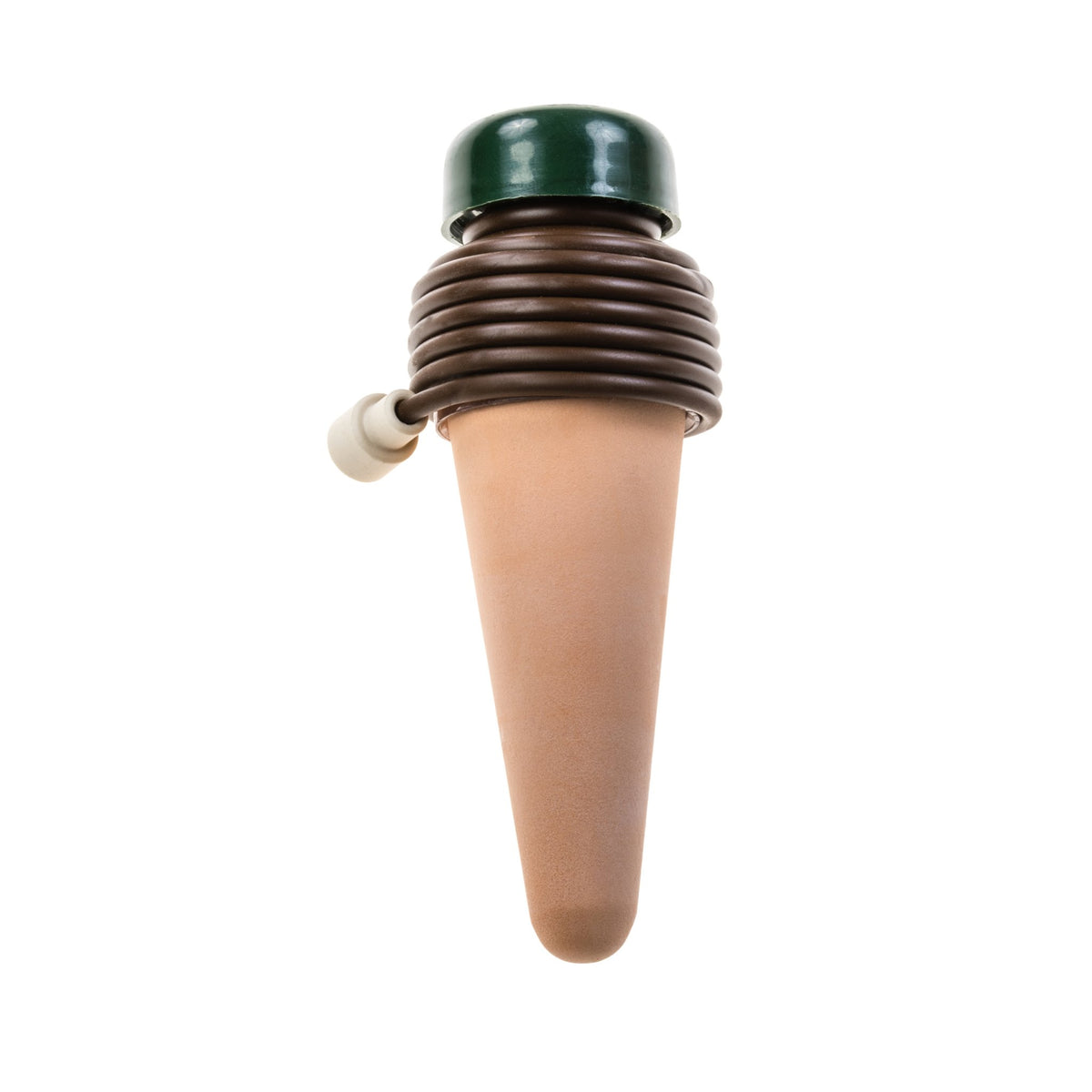Blumat Classic XL Tonkegel mit aufgewickeltem Schlauch, Frontansicht