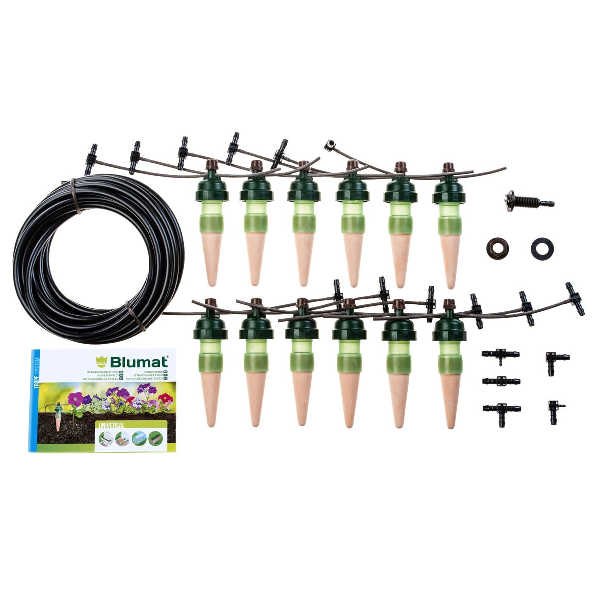 Blumat Tropf-Blumat Set12 Lieferumfang: 12 Tropfer, Zufuhrschlauch und Fittings