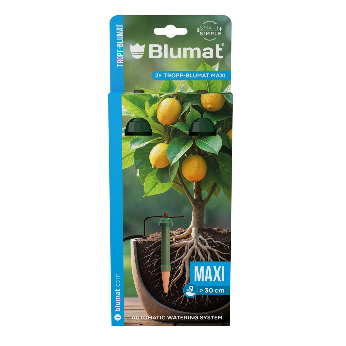 Blumat Tropf-Blumat Maxi, 2 Stück, Verpackung Vorderseite