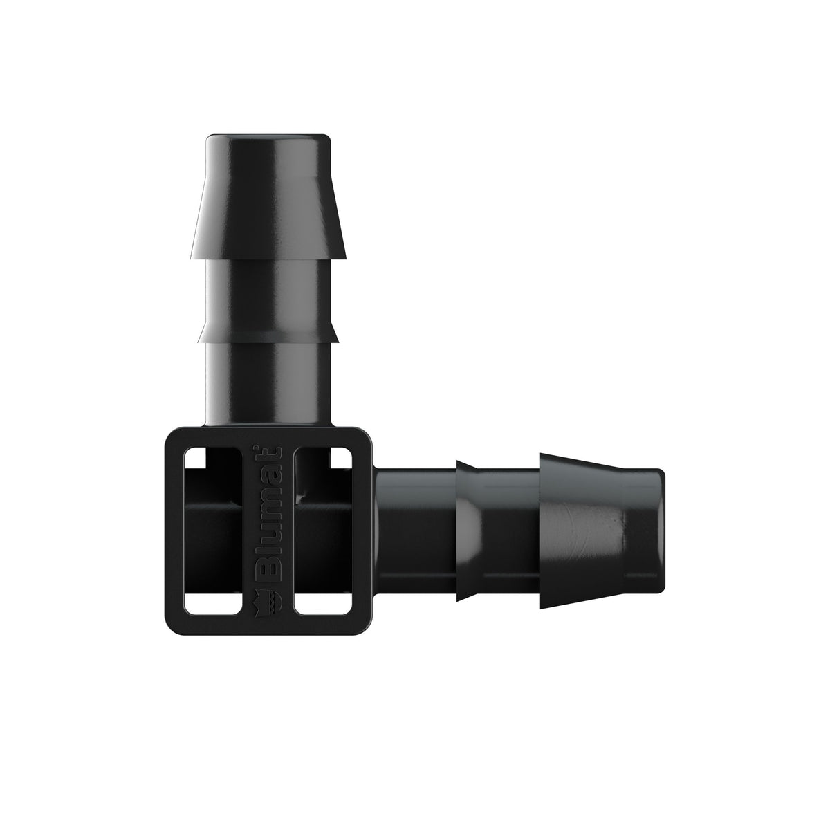 Blumat Winkel 8-8 mm für Zufuhrschlauch, Seitenansicht