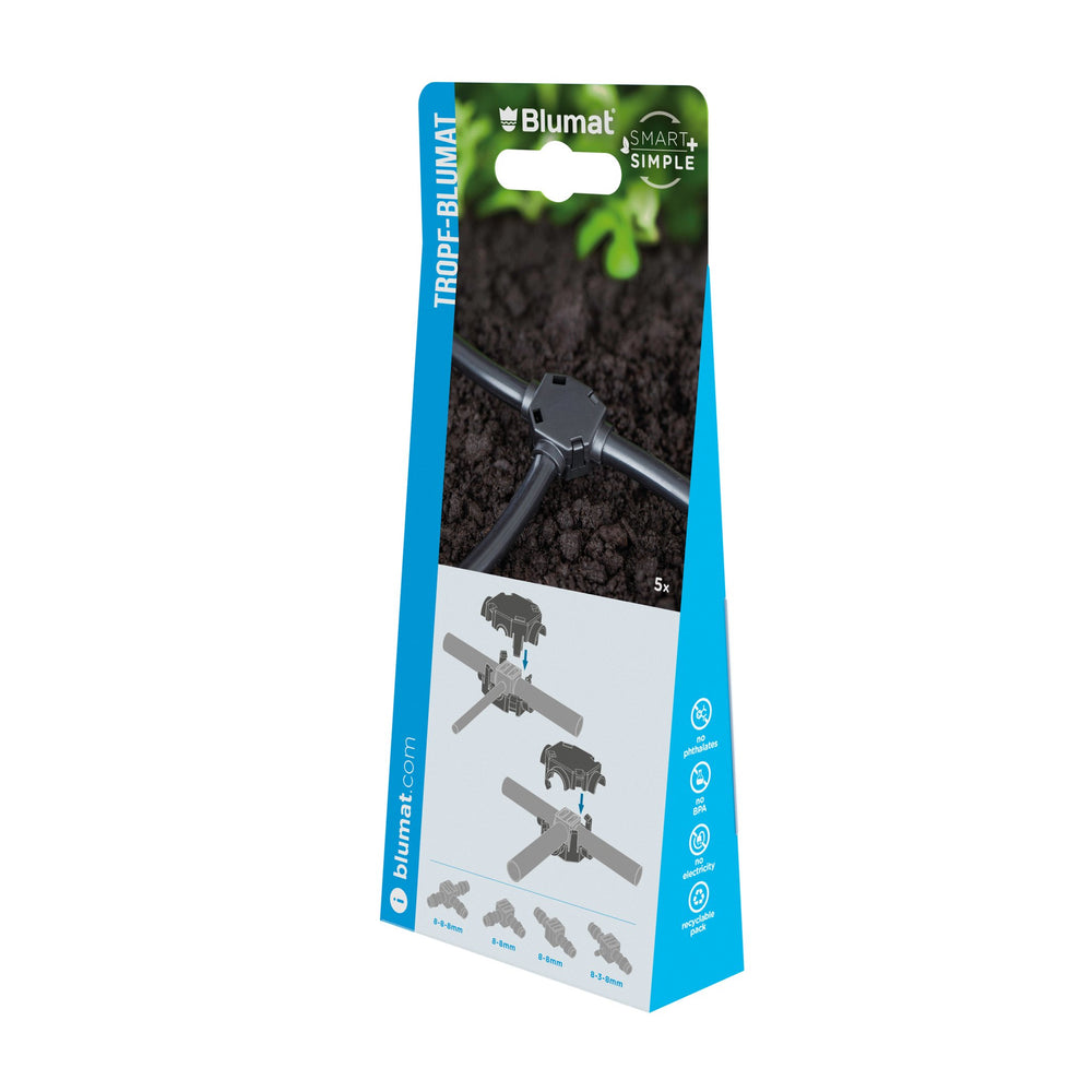 Blumat Schlauchsicherungsklemmen 8-3/8-8 mm, Verpackung Schrägansicht
