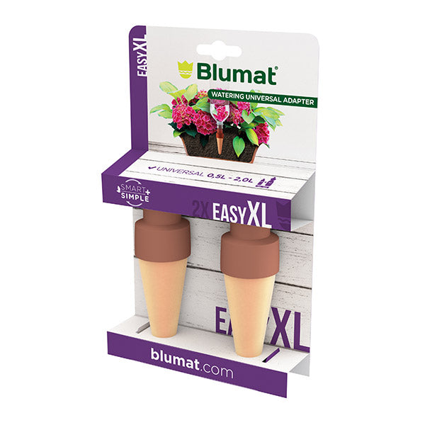 Blumat Easy XL Flaschenadapter, 2 Stück, Verpackung seitlich