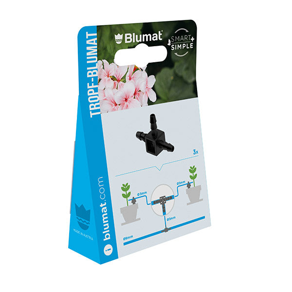Blumat Mini-Abzweiger 3-3-3 mm, Verpackung seitlich