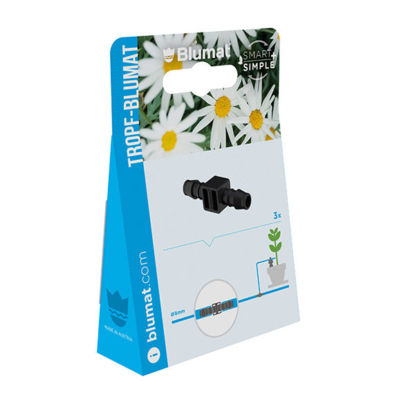 Blumat Schlauchverbinder 8-8 mm, Verpackung seitlich