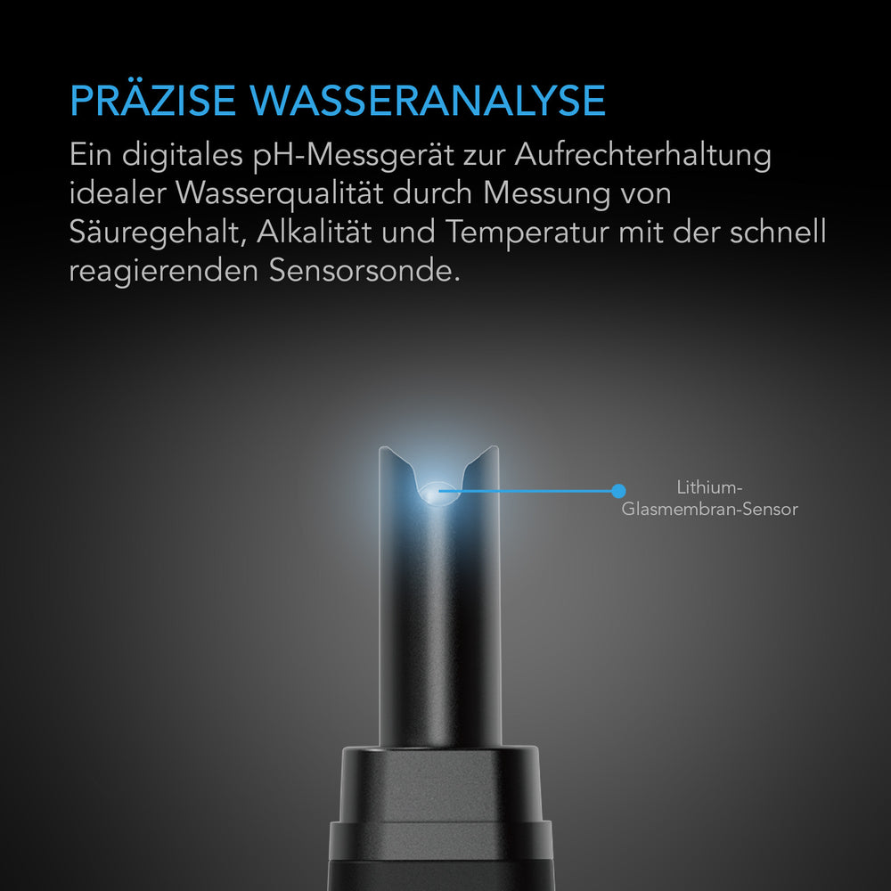 AC Infinity pH-Meter PRO Kit – Infografik Präzise Wasseranalyse