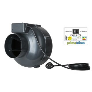 Prima Klima EC II Speed Ventilator 125 220-360m³/h